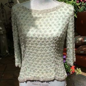 Beautiful vintage beaded top